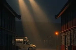 双生杂货铺剧情片柜台两侧光影对照的镜头