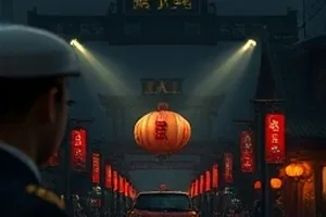 镜面回声科幻剧中主角面对镜面墙的场景