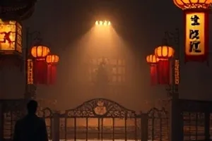 夜航信号悬疑剧中飞机航行灯划过夜空的画面